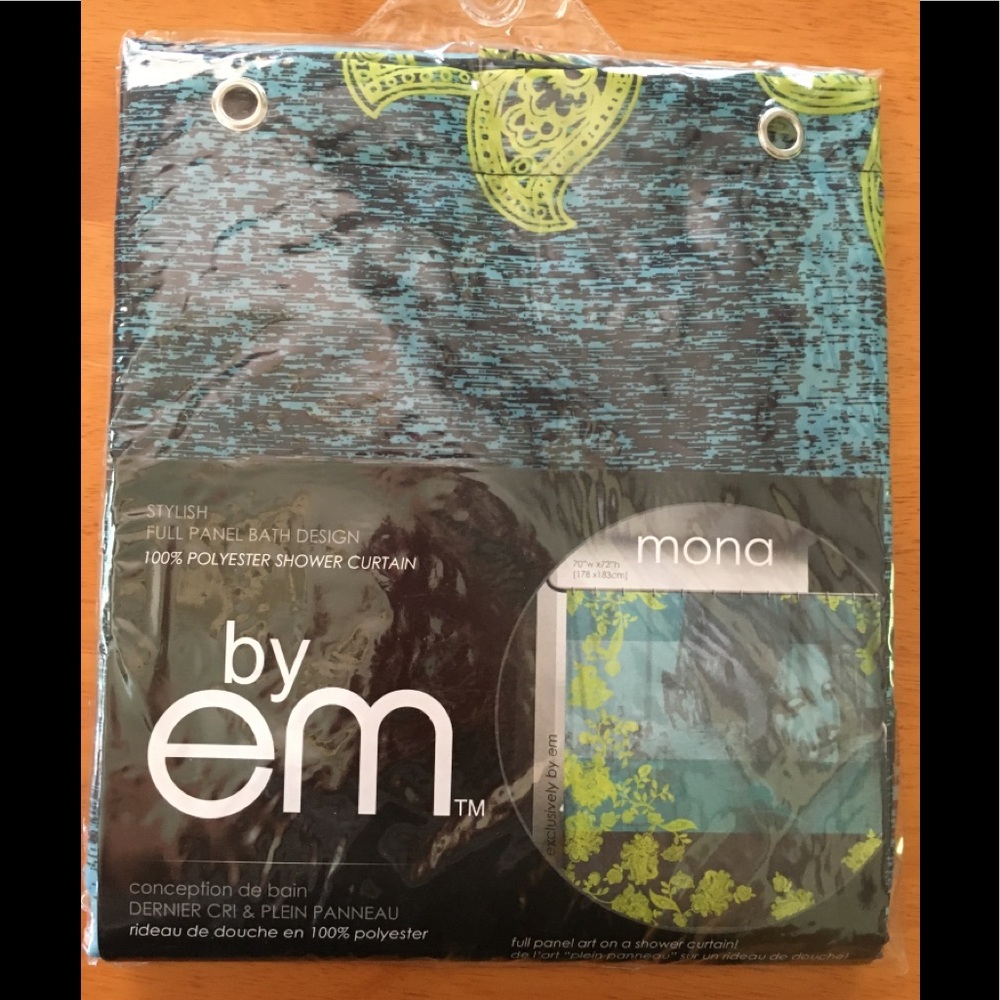 Mona Art 100% Polyester Shower Curtain